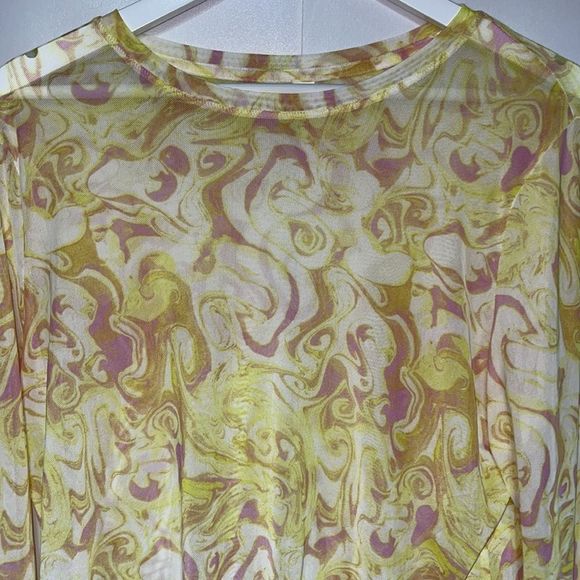 Nordstrom BP Groovy Spacey Swirl Mesh 90”s Vibe 1X - Picture 4 of 15